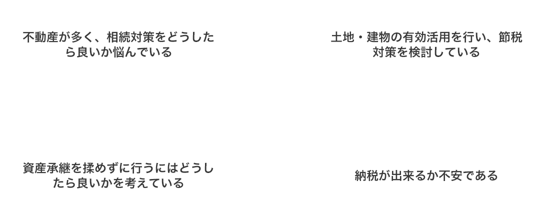 相続対策・資産運用の悩み