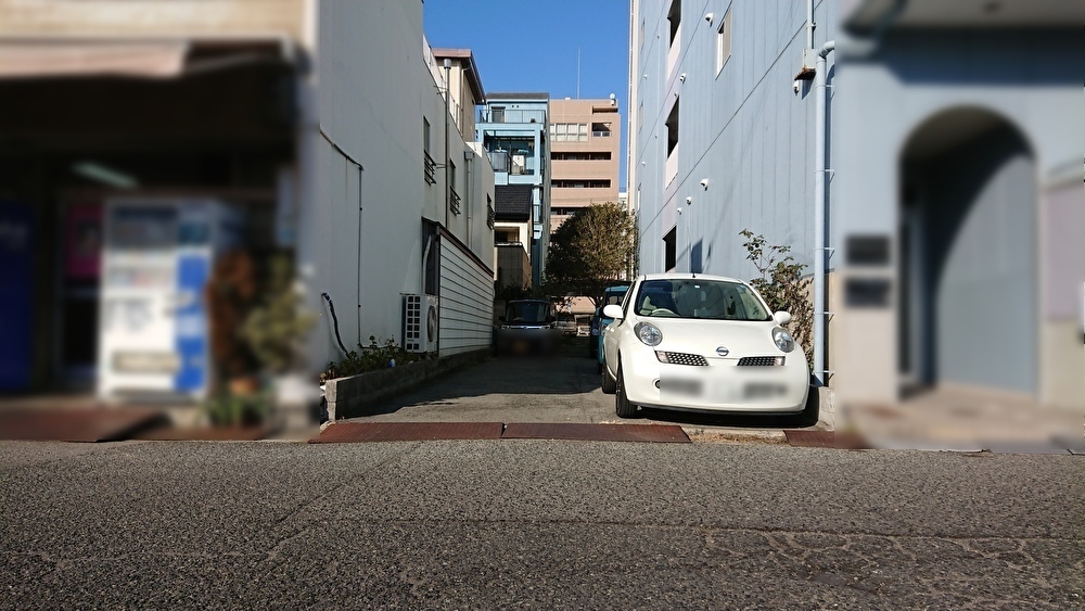 竣工前の状態（月極駐車場）